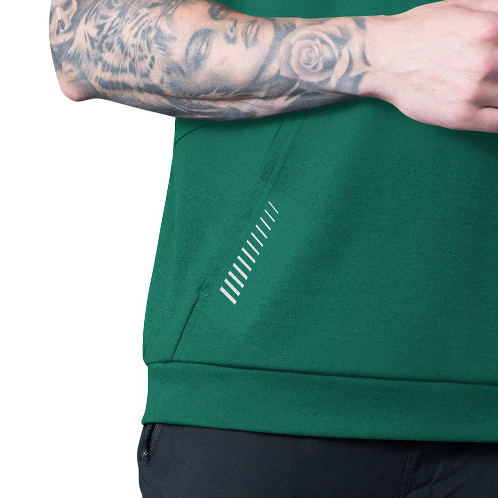 New York Jets MSX by Michael Strahan Tri-Blend Rebound Sleeveless Hoodie Green | NFL