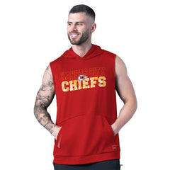 Kansas City Chiefs MSX by Michael Strahan Tri-Blend Rebound Sleeveless Hoodie Red | NFL