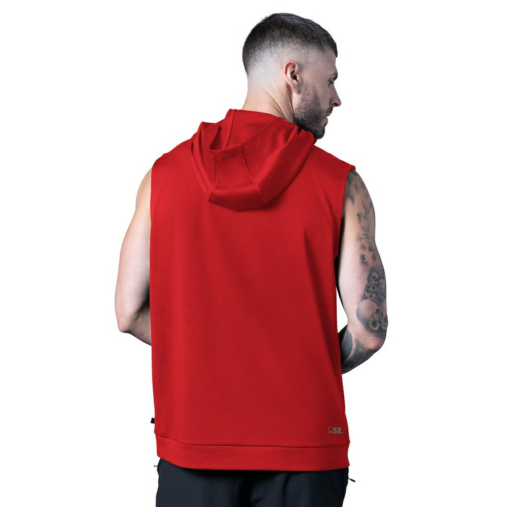 Kansas City Chiefs MSX by Michael Strahan Tri-Blend Rebound Sleeveless Hoodie Red | NFL