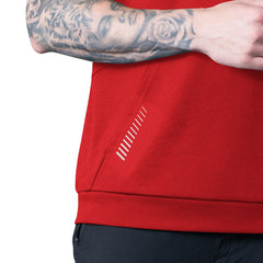 Kansas City Chiefs MSX by Michael Strahan Tri-Blend Rebound Sleeveless Hoodie Red | NFL