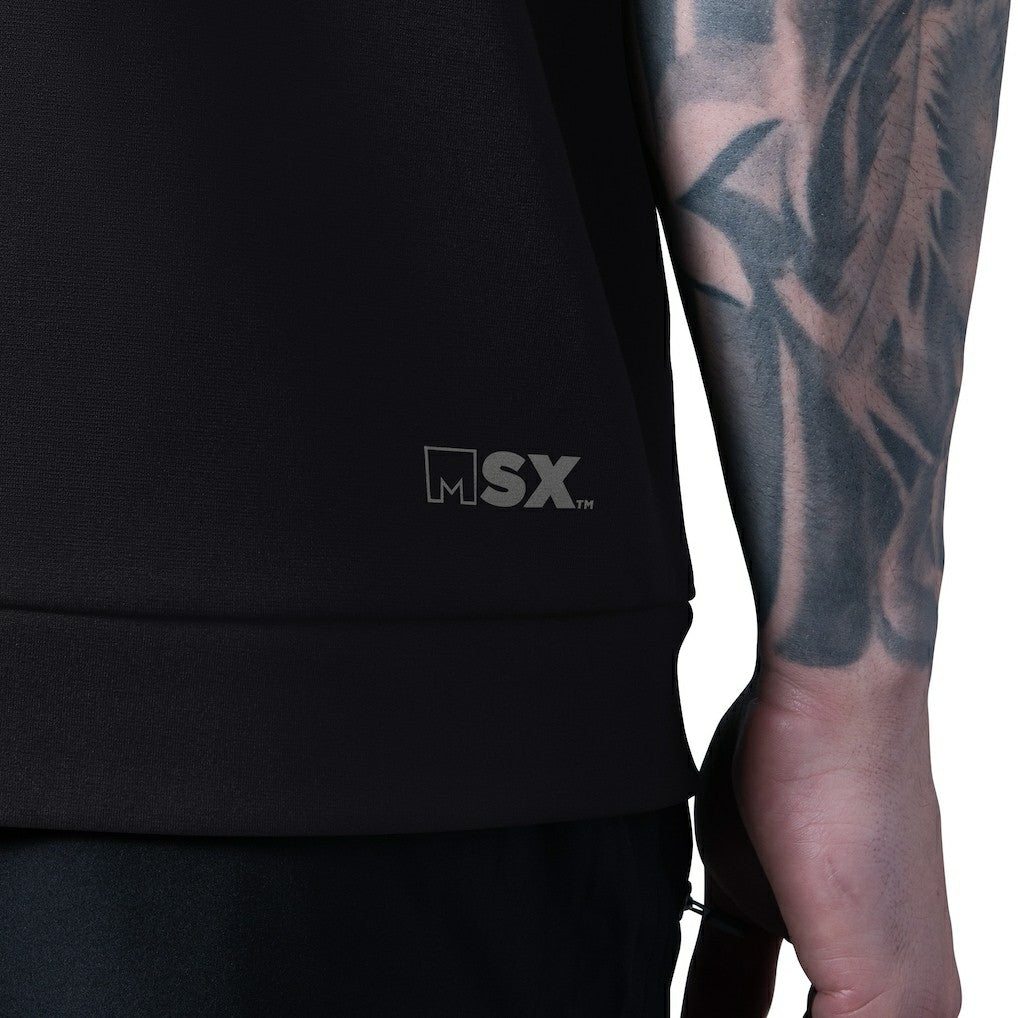 Las Vegas Raiders MSX by Michael Strahan Tri-Blend Rebound Sleeveless Hoodie Black | NFL