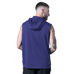 Baltimore Ravens MSX by Michael Strahan Tri-Blend Rebound Sleeveless Hoodie Purple | NFL