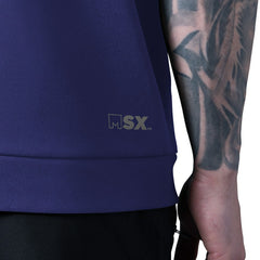 Baltimore Ravens MSX by Michael Strahan Tri-Blend Rebound Sleeveless Hoodie Purple | NFL