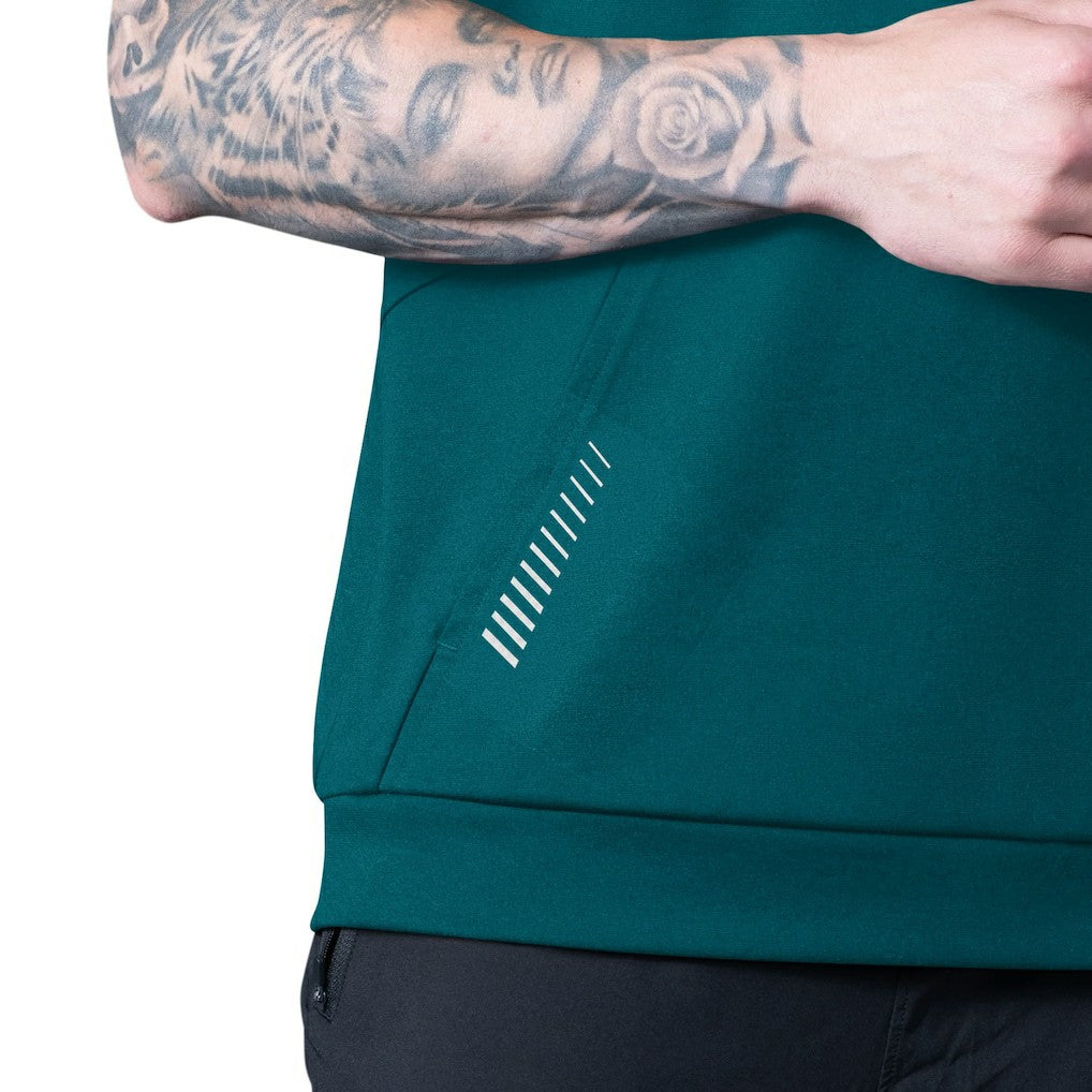 Philadelphia Eagles MSX by Michael Strahan Tri-Blend Rebound Sleeveless Hoodie Green | NFL