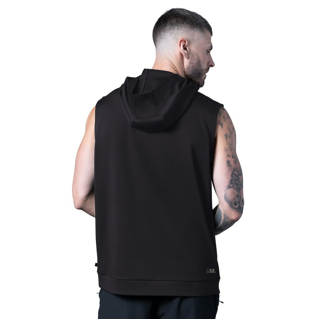 Cincinnati Bengals MSX by Michael Strahan Tri-Blend Rebound Sleeveless Hoodie Black | NFL
