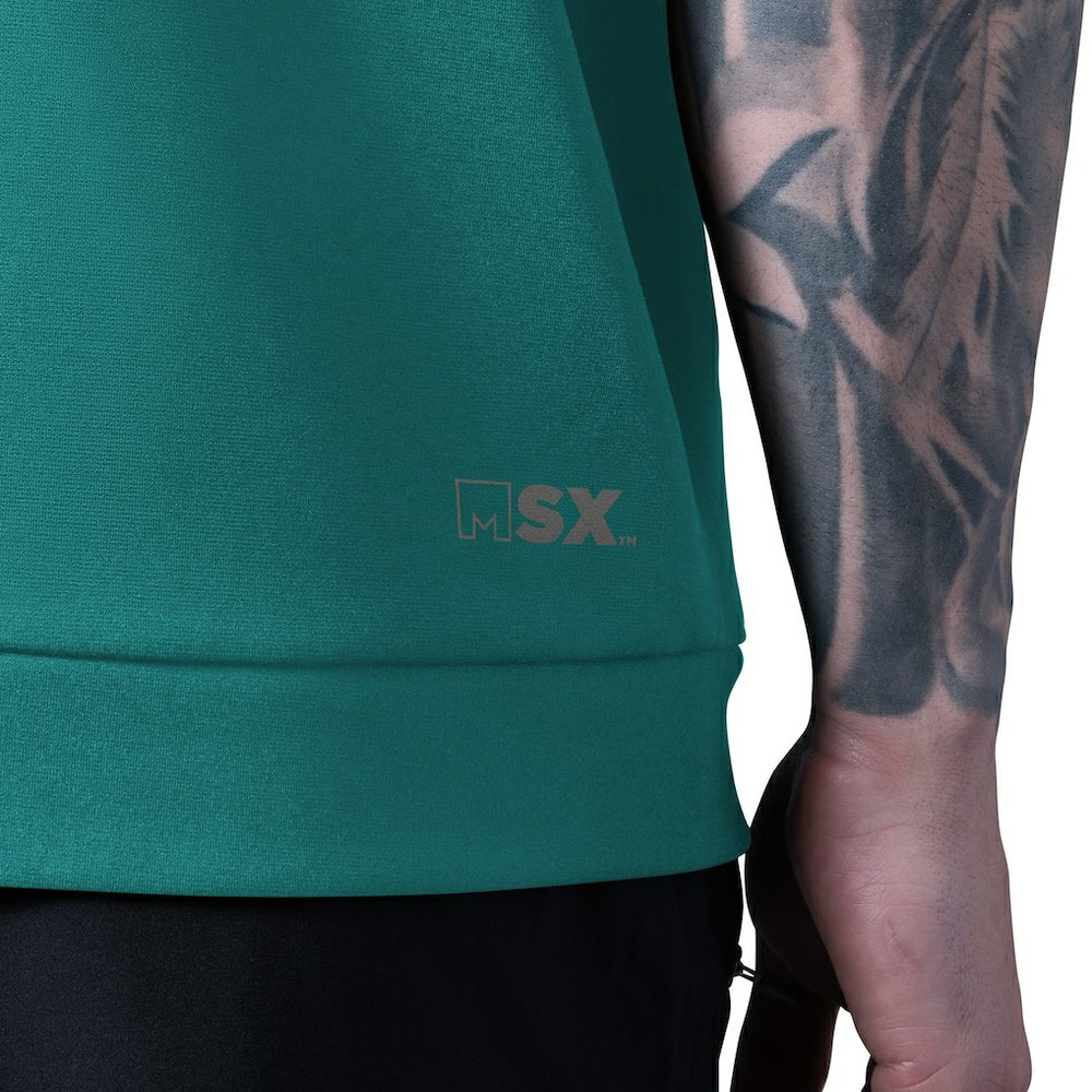 Miami Dolphins MSX by Michael Strahan Tri-Blend Rebound Sleeveless Hoodie Aqua | NFL