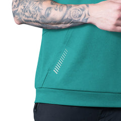 Miami Dolphins MSX by Michael Strahan Tri-Blend Rebound Sleeveless Hoodie Aqua | NFL