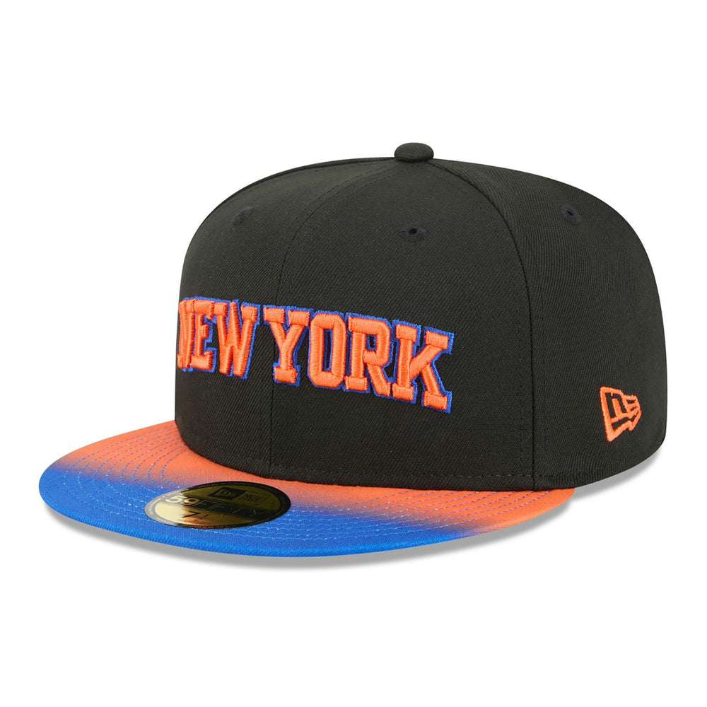 New York Knicks Jersey Hook Statement Edition 59FIFTY Fitted Hat Black/Blue - NBA