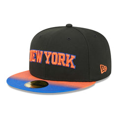 New York Knicks Jersey Hook Statement Edition 59FIFTY Fitted Hat Black/Blue - NBA