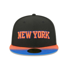 New York Knicks Jersey Hook Statement Edition 59FIFTY Fitted Hat Black/Blue - NBA