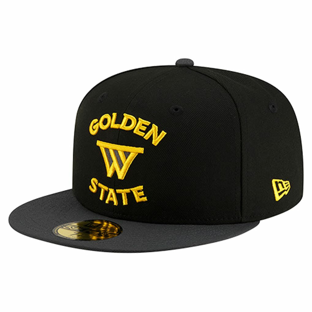 Golden State Warriors Statement Edition Jersey Hook 59Fifty Fitted Hat Black - NBA