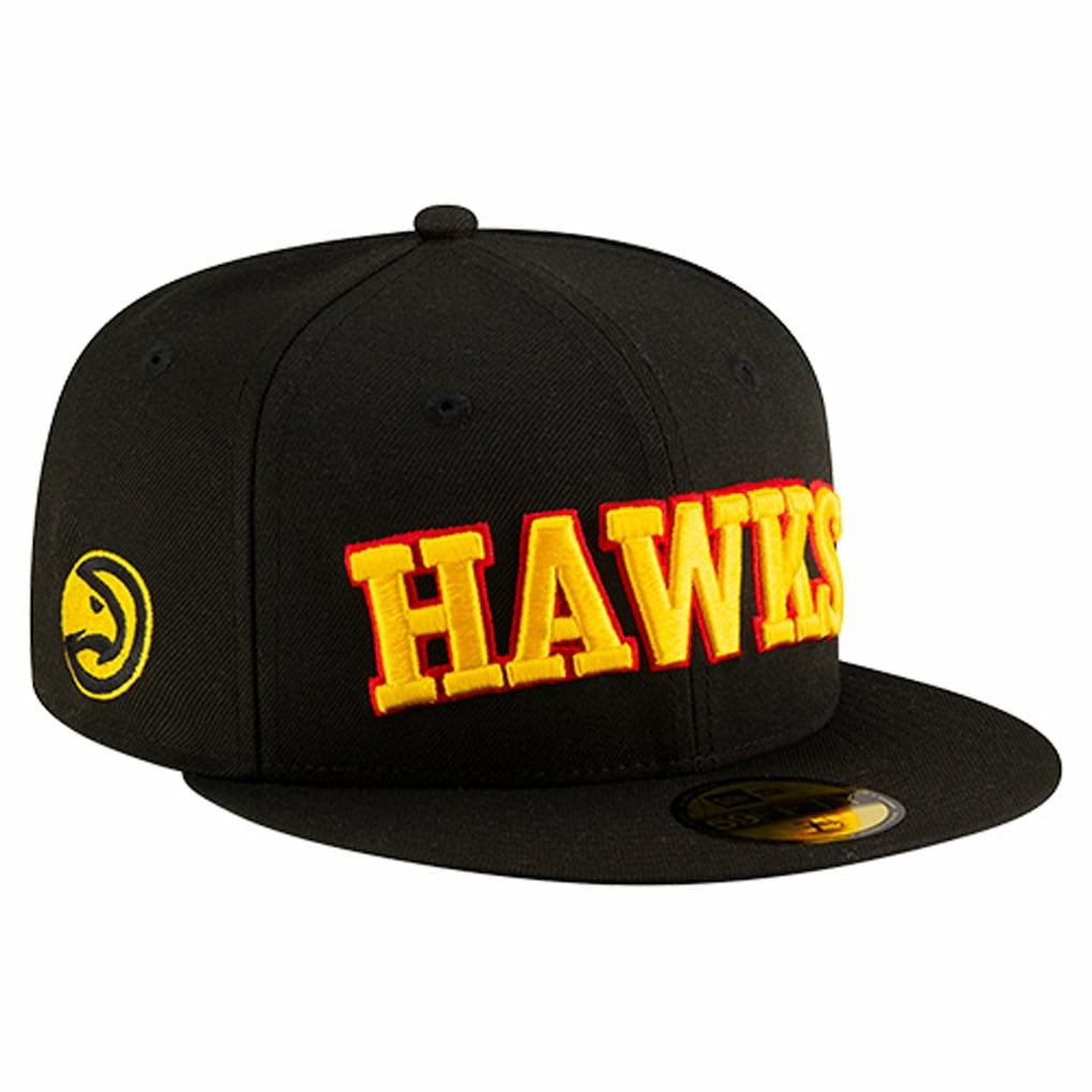 Atlanta Hawks Statement Edition Jersey Hook 59Fifty Fitted Hat Black - NBA