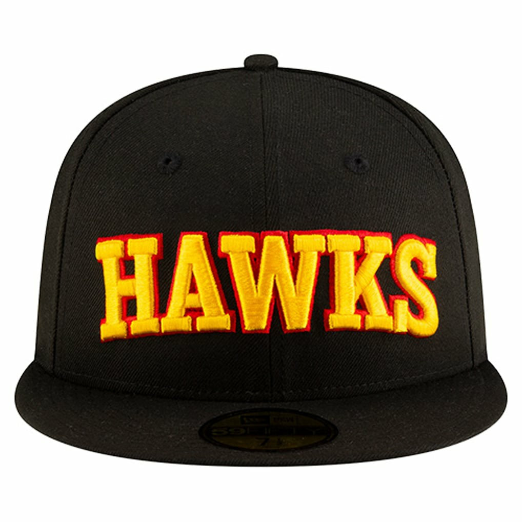Atlanta Hawks Statement Edition Jersey Hook 59Fifty Fitted Hat Black - NBA