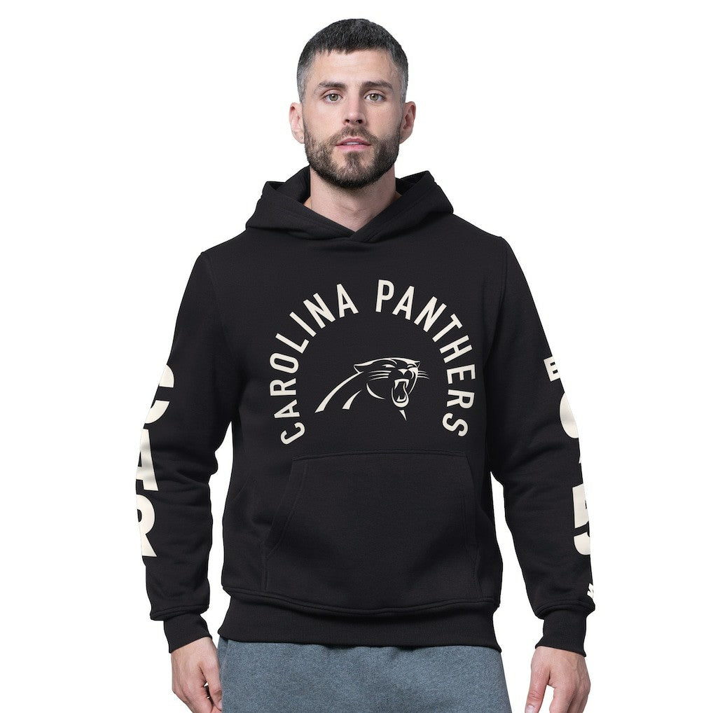 Carolina Panthers Starter Handoff Fleece Hoodie Sweatshirt Black | NFL