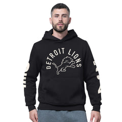 Detroit Lions Starter Handoff Fleece Hoodie Sweatshirt Black | NFL