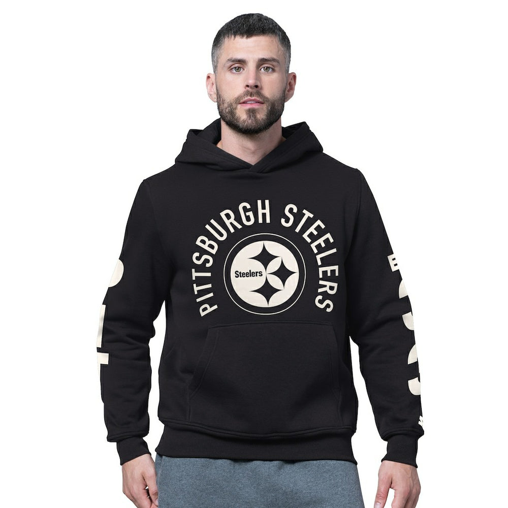 Pittsburgh Steelers Starter Handoff Fleece Hoodie Sweatshirt Black | NFL