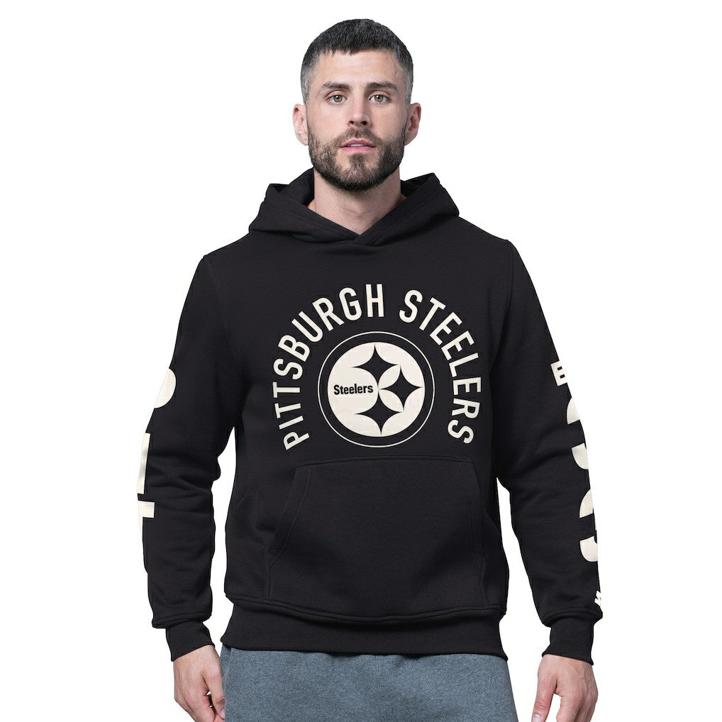Pittsburgh Steelers Starter Handoff Fleece Hoodie Sweatshirt Black | NFL