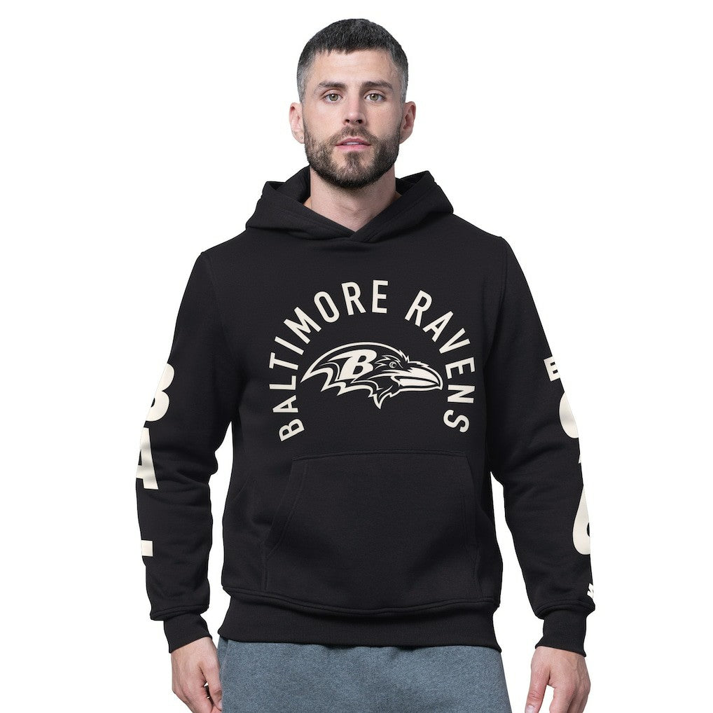 Baltimore Ravens Starter Handoff Fleece Hoodie Sweatshirt Black | NFL