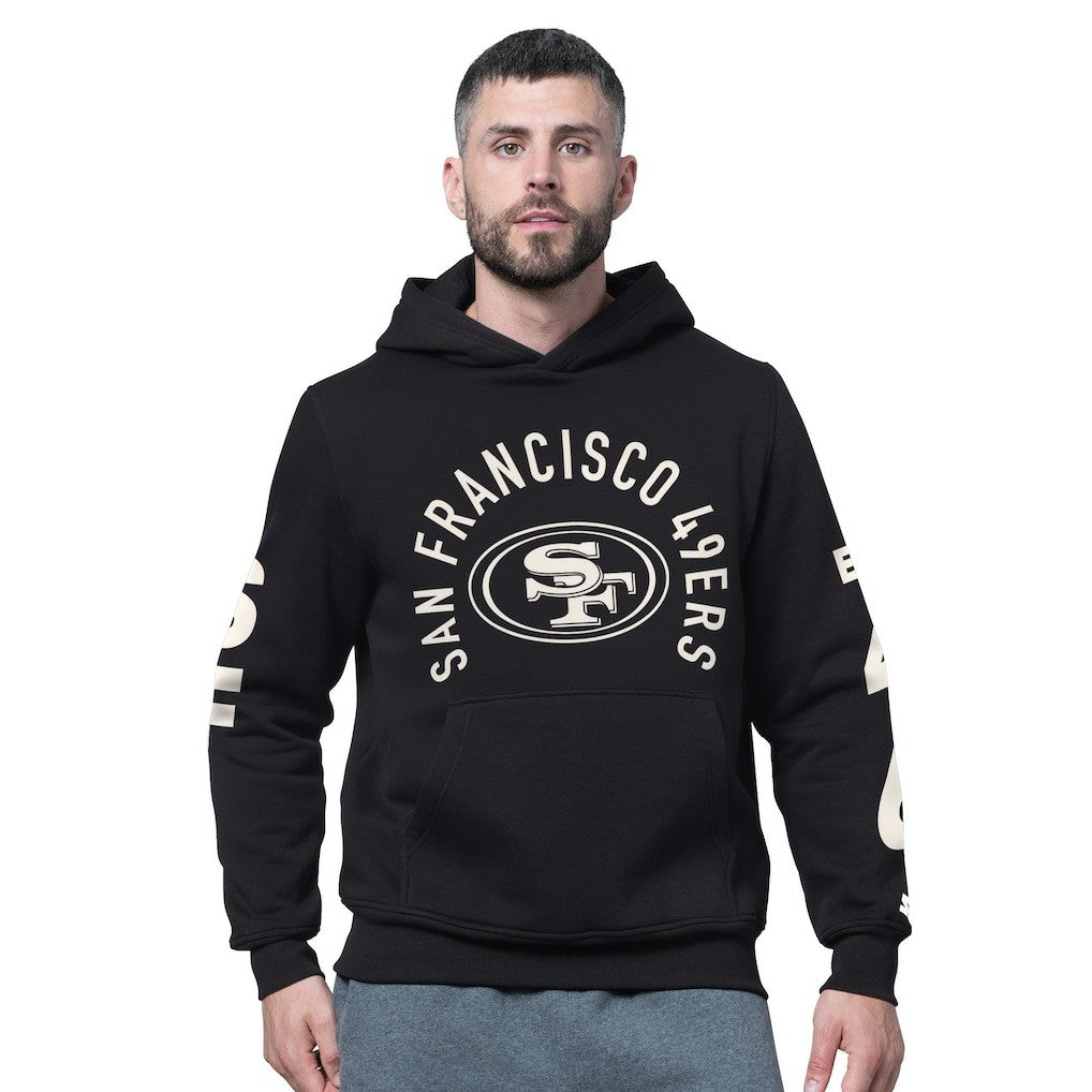 San Francisco 49ers Starter Handoff Fleece Hoodie Sweatshirt Black | NFL