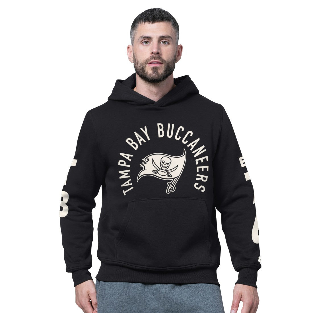 Tampa Bay Buccaneers Starter Handoff Fleece Hoodie Sweatshirt Black | NFL