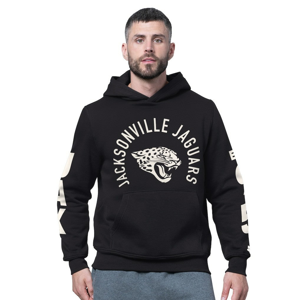 Jacksonville Jaguars Starter Handoff Fleece Hoodie Sweatshirt Black | NFL