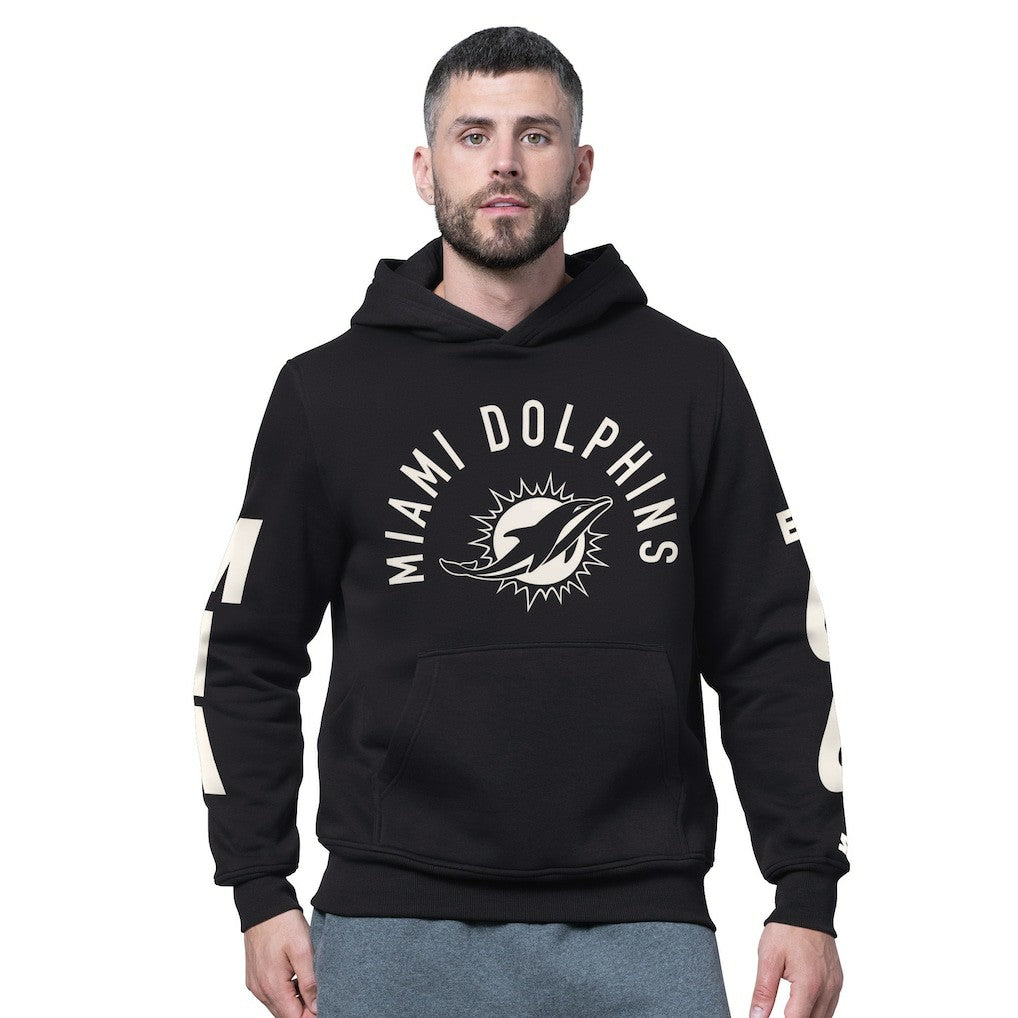 Miami Dolphins Starter Handoff Fleece Hoodie Sweatshirt Black | NFL