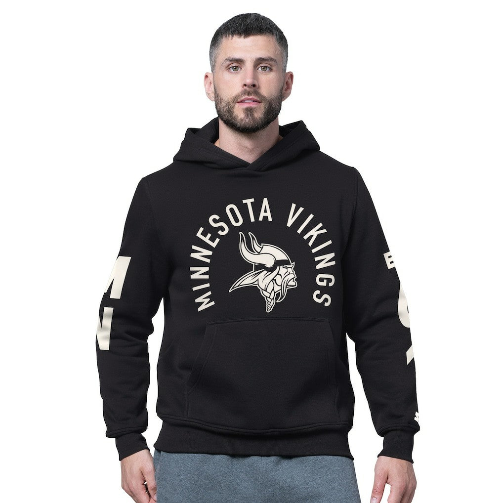 Minnesota Vikings Starter Handoff Fleece Hoodie Sweatshirt Black | NFL