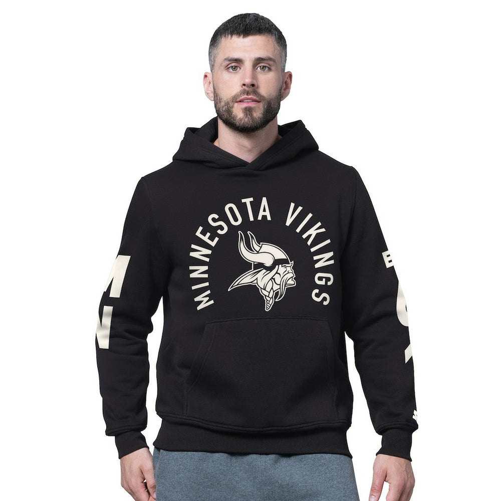Minnesota Vikings Starter Handoff Fleece Hoodie Sweatshirt Black | NFL