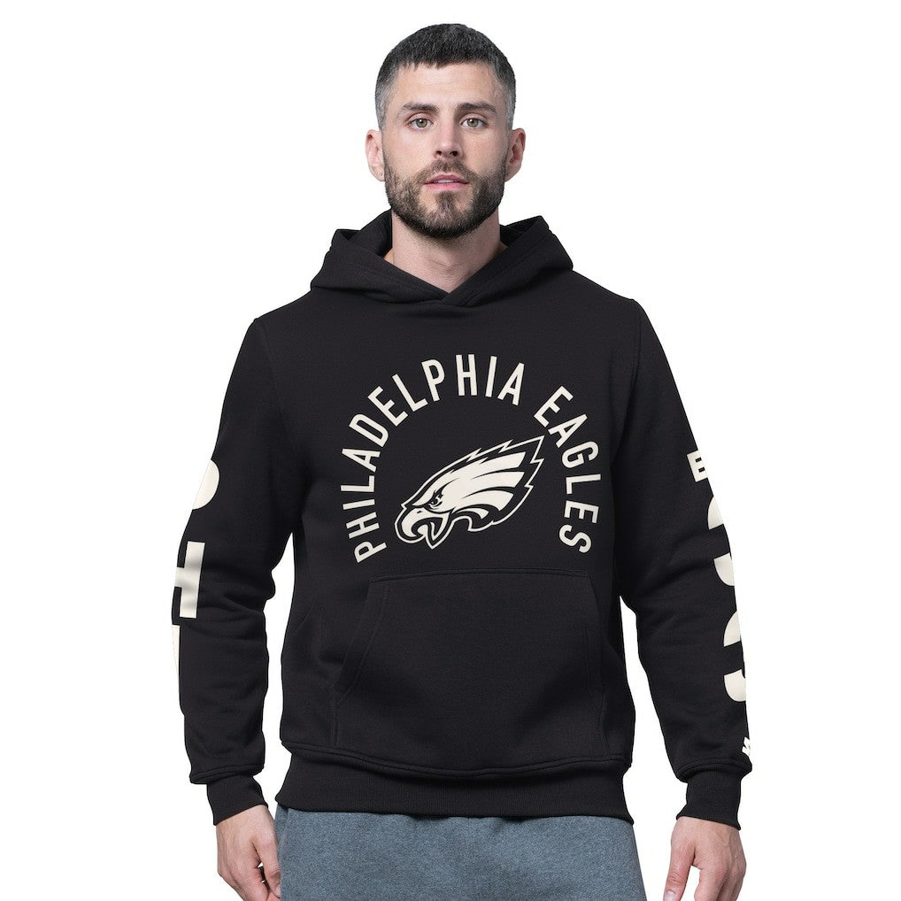 Philadelphia Eagles Starter Handoff Fleece Hoodie Sweatshirt Black | NFL