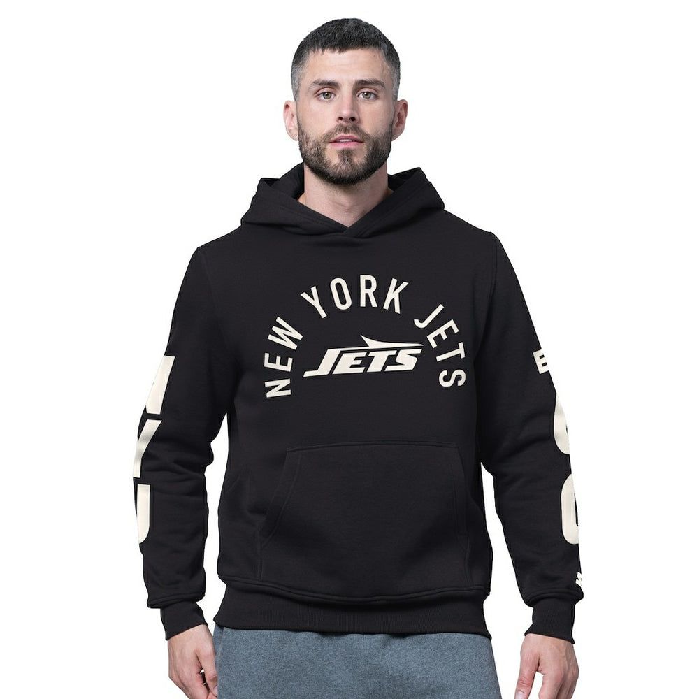 New York Jets Starter Handoff Fleece Hoodie Sweatshirt Black | NFL