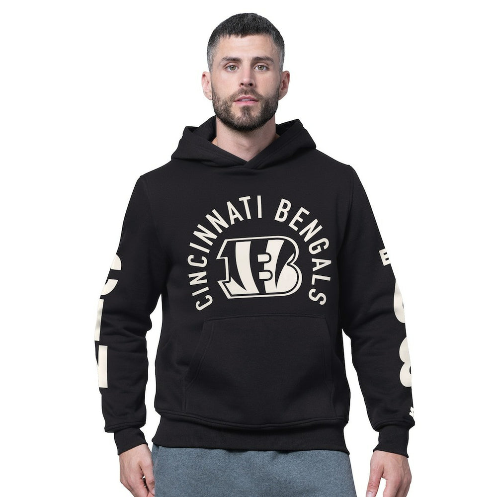 Cincinnati Bengals Starter Handoff Fleece Hoodie Sweatshirt Black | NFL