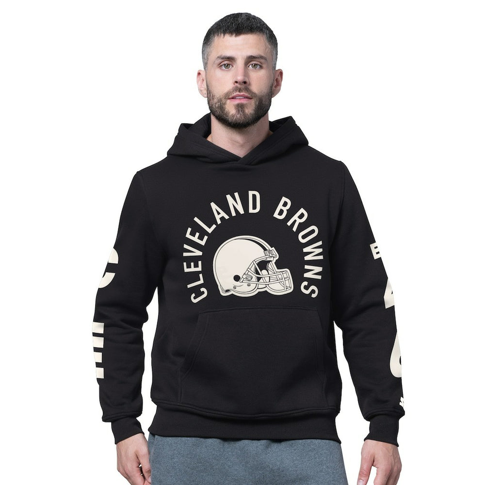 Cleveland Browns Starter Handoff Fleece Hoodie Sweatshirt Black | NFL