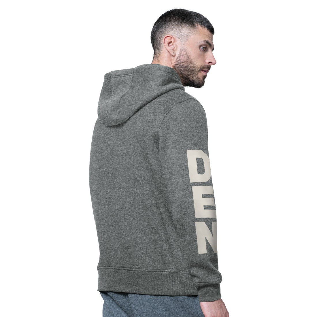 Denver Broncos Starter Handoff Vintage Logo Fleece Hoodie Sweatshirt Charcoal | NFL