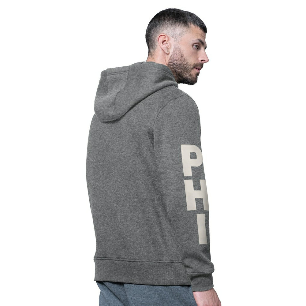 Philadelphia Eagles Starter Handoff Vintage Logo Fleece Hoodie Sweatshirt Charcoal | NFL