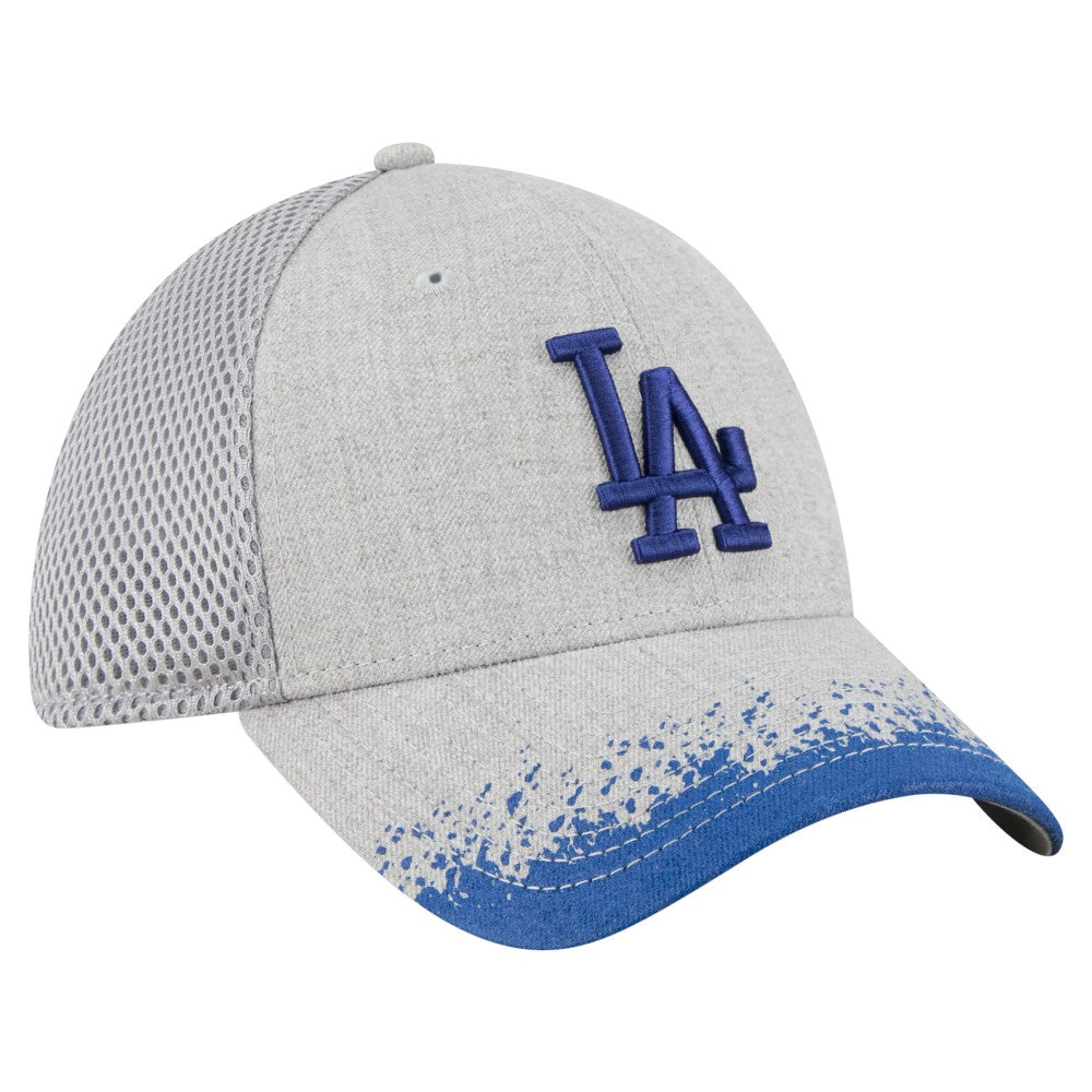 Los Angeles Dodgers New Era Visor Paint Splatter 39THIRTY Flex Hat - MLB