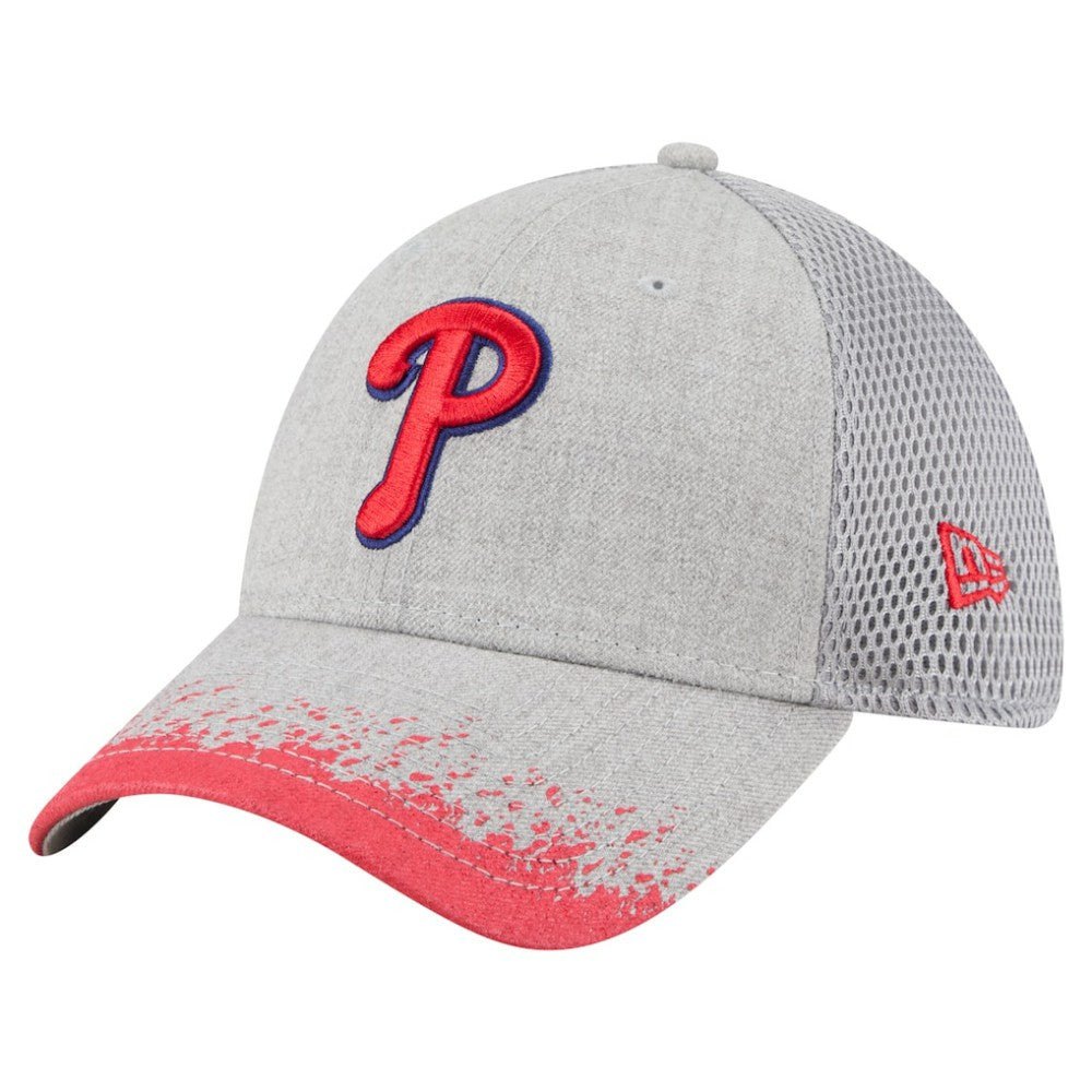Philadelphia Phillies New Era Visor Paint Splatter 39THIRTY Flex Hat - MLB