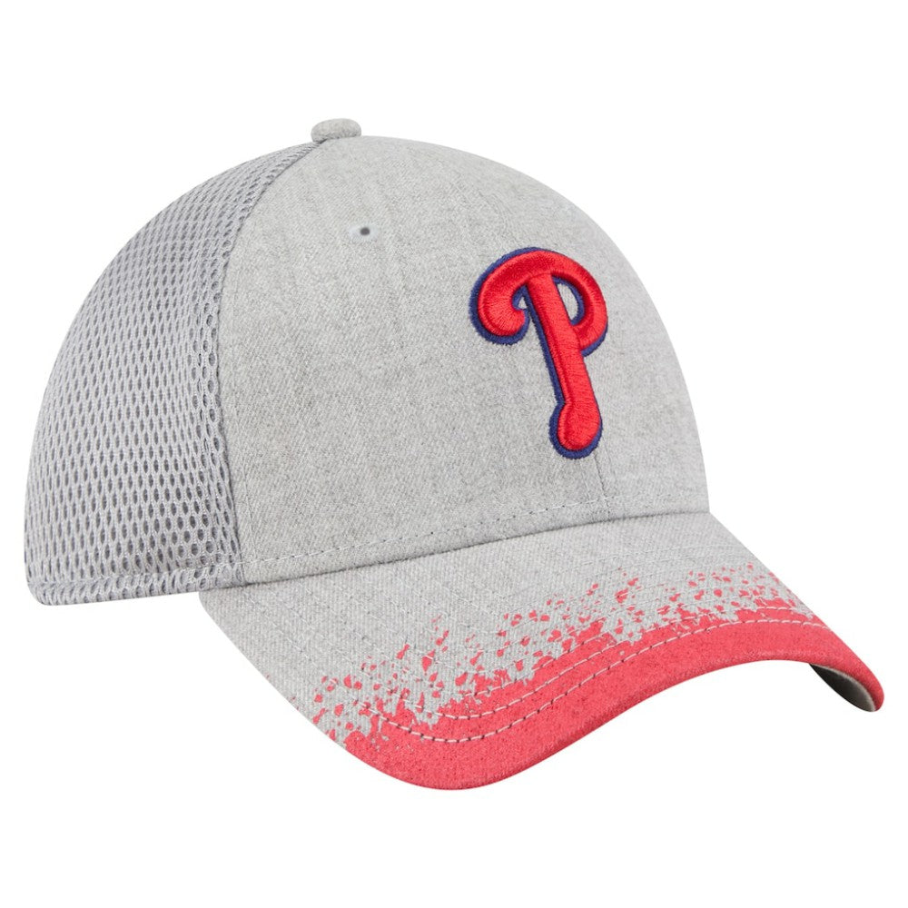Philadelphia Phillies New Era Visor Paint Splatter 39THIRTY Flex Hat - MLB