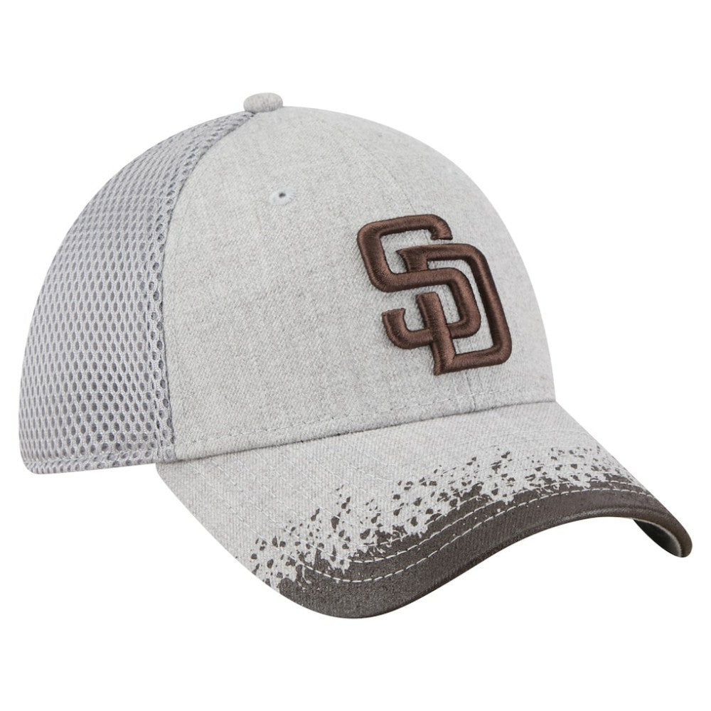 San Diego Padres New Era Visor Paint Splatter 39THIRTY Flex Hat - MLB