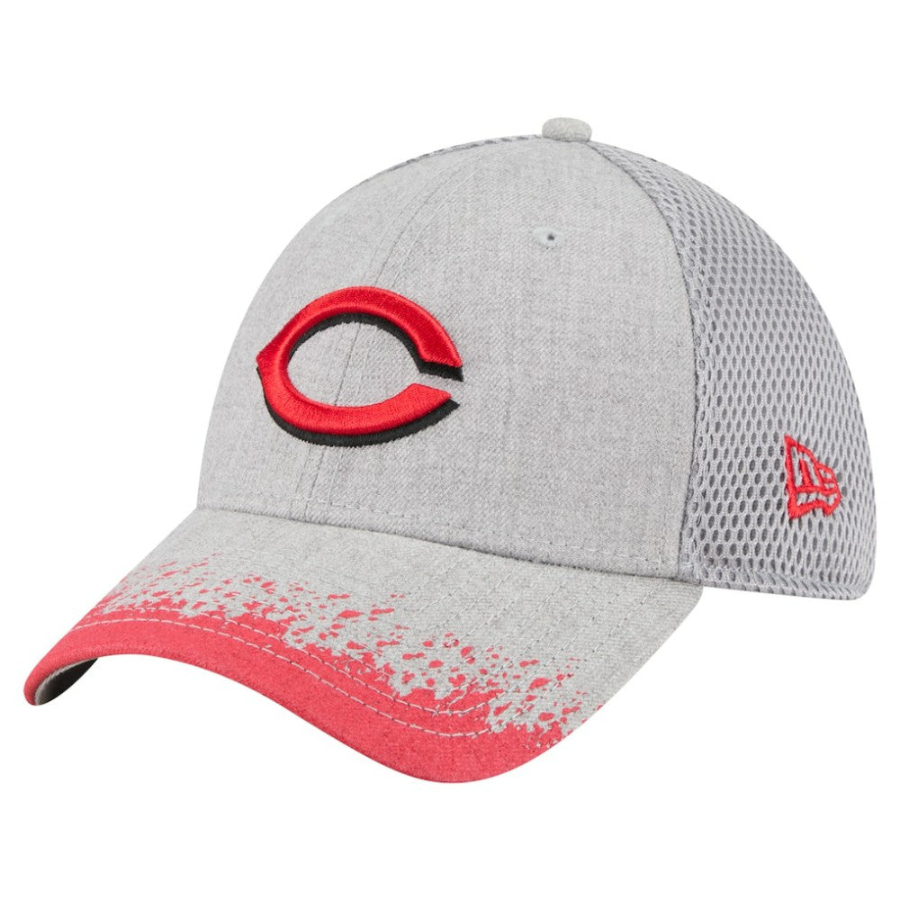Cincinnati Reds New Era Visor Paint Splatter 39THIRTY Flex Hat - MLB