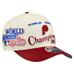 Philadelphia Phillies New Era World Series 9FORTY M-Crown A-Frame Adjustable Hat - MLB