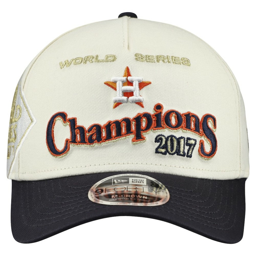 Houston Astros New Era World Series 9FORTY M-Crown A-Frame Adjustable Hat - MLB