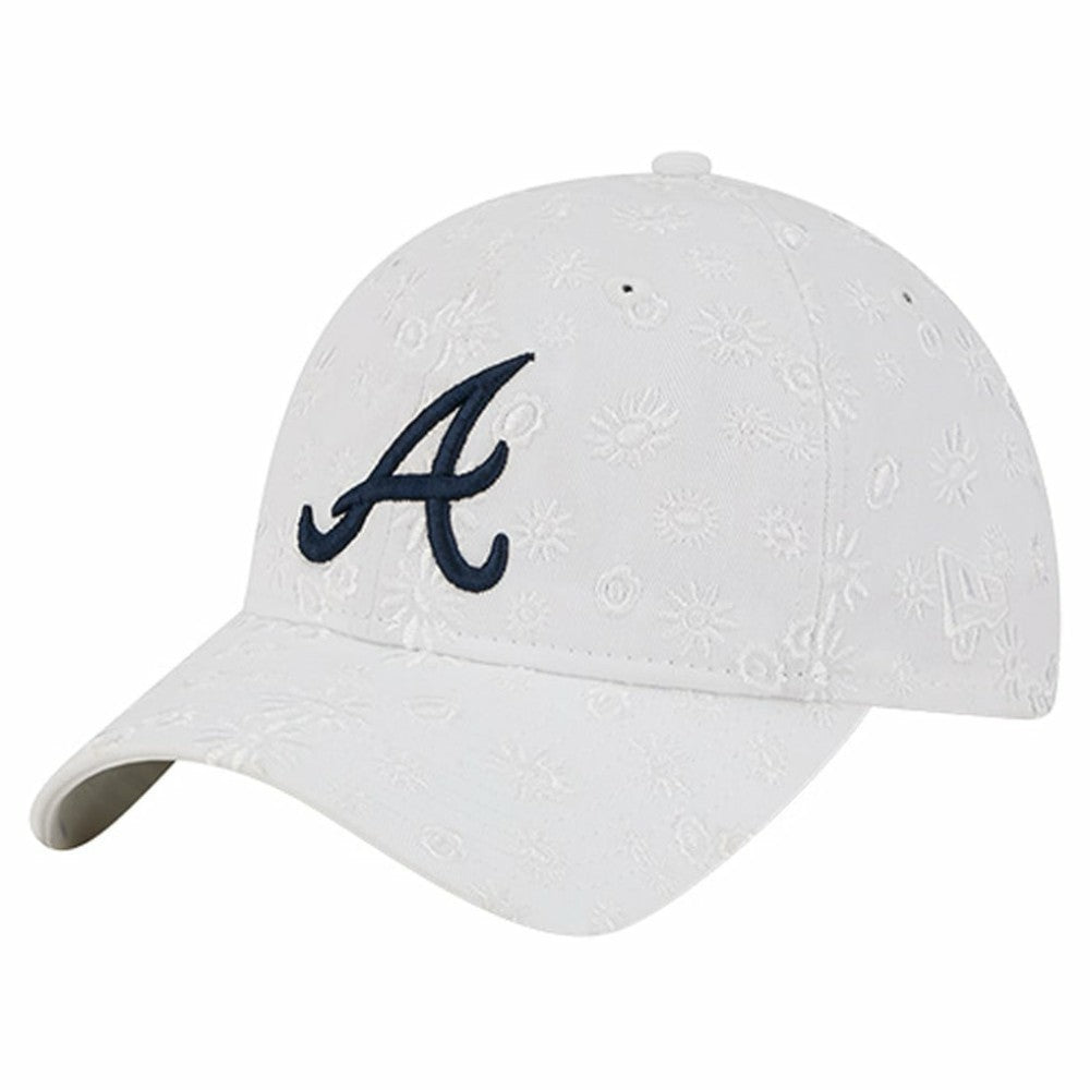 Atlanta Braves New Era Women's Floral Mesh 9TWENTY Adjustable Hat - MLB