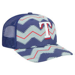 Texas Rangers New Era Aztec Denim 9SEVENTY Adjustable Hat - MLB