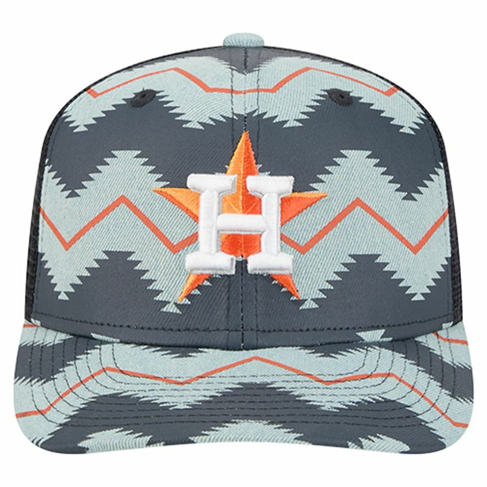 Houston Astros New Era Aztec Denim 9SEVENTY Adjustable Hat - MLB