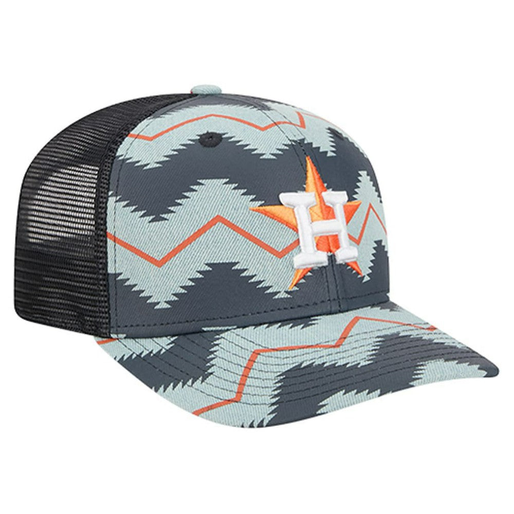 Houston Astros New Era Aztec Denim 9SEVENTY Adjustable Hat - MLB