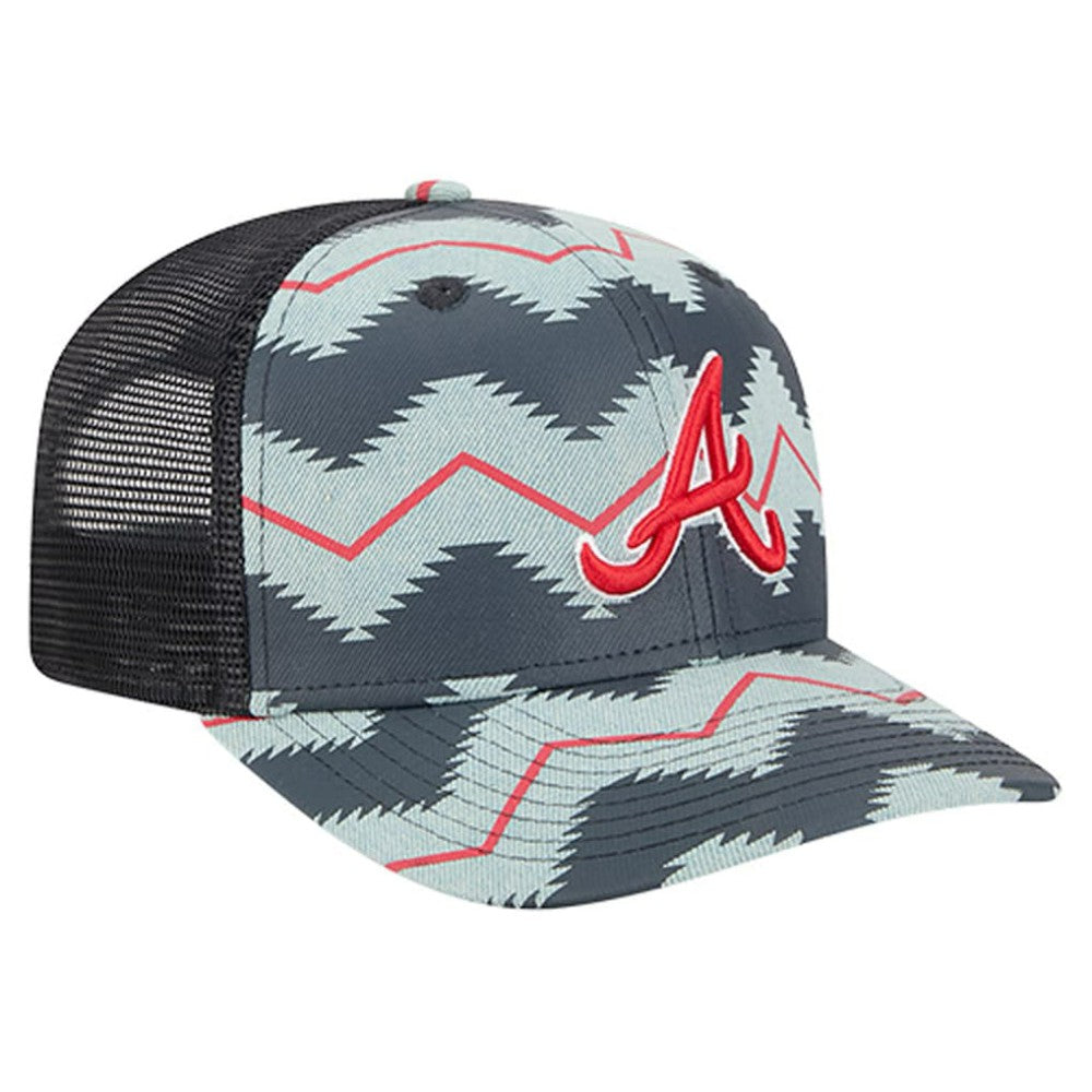 Atlanta Braves New Era Aztec Denim 9SEVENTY Adjustable Hat - MLB