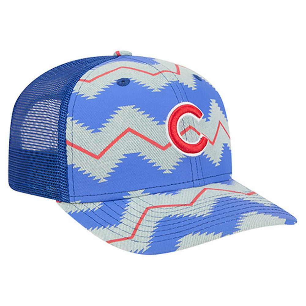 Chicago Cubs New Era Aztec Denim 9SEVENTY Adjustable Hat - MLB