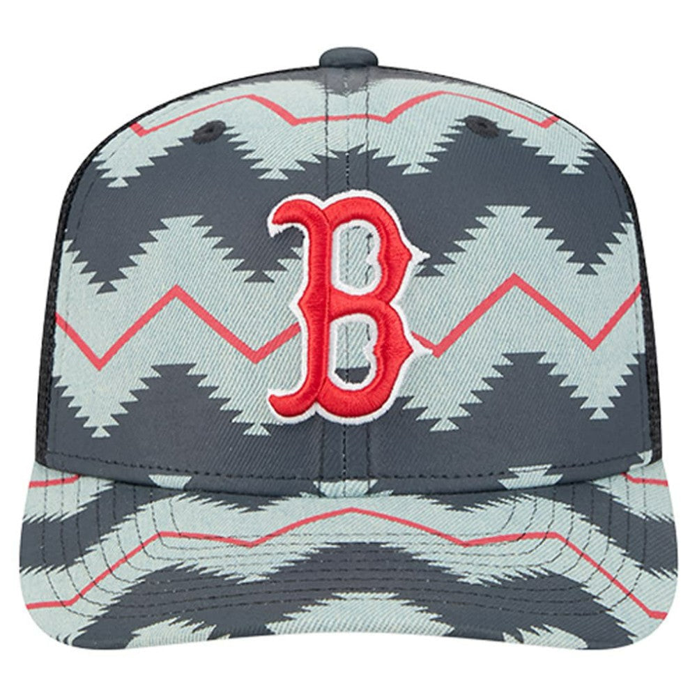 Boston Red Sox New Era Aztec Denim 9SEVENTY Adjustable Hat - MLB