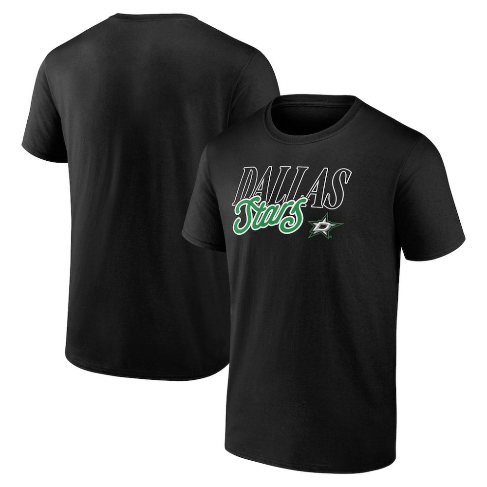 Dallas Stars Script T-Shirt - Black - NHL
