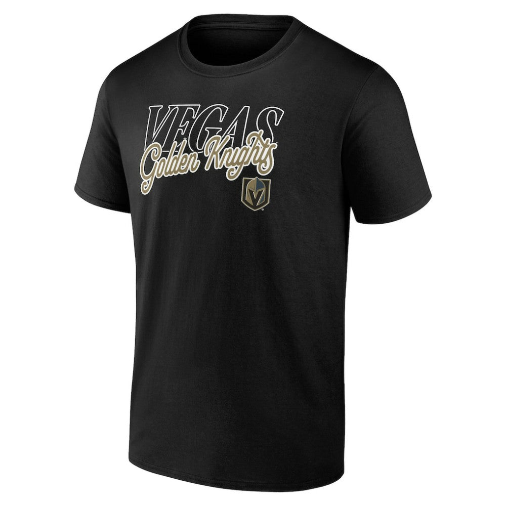 Vegas Golden Knights Script T-Shirt - Black - NHL